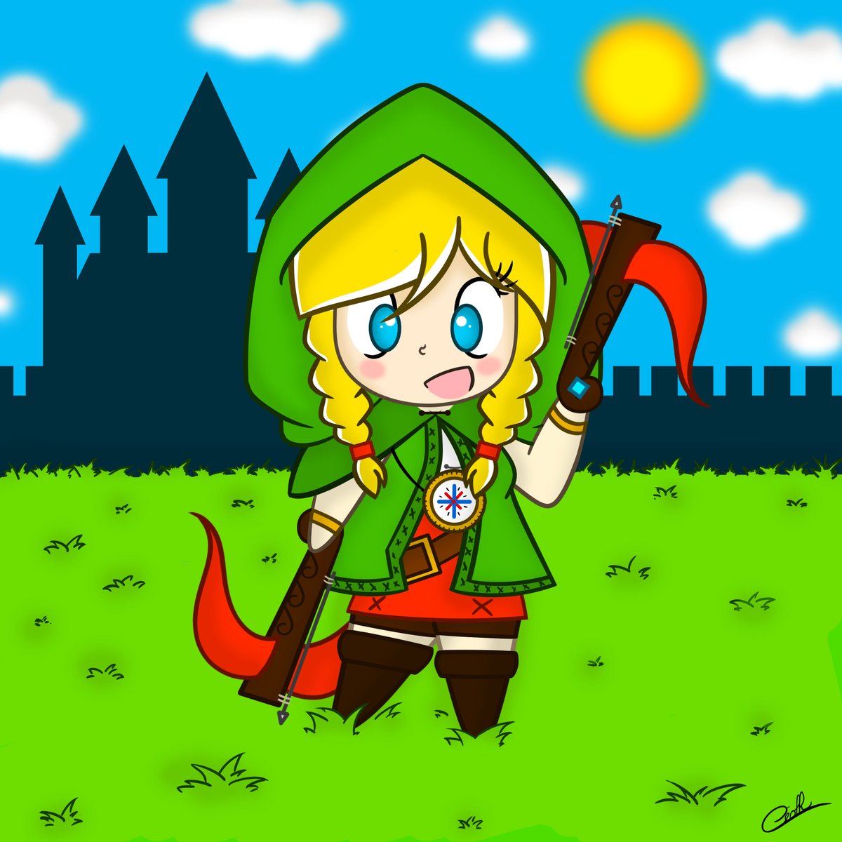 KuroeLemon's tweet photo. Toujours dans l'univers de Nintendo, avec ma licence préférée "The Legend of Zelda" ! J'aime beaucoup cet univers, et mes dessins n'y ont pas échappés 💛

#nintendo #Zelda #Midonna #Linkle #wolf #link #thelegendofzelda #fanart #drawing #artist https://t.co/Q4hEel7KyN