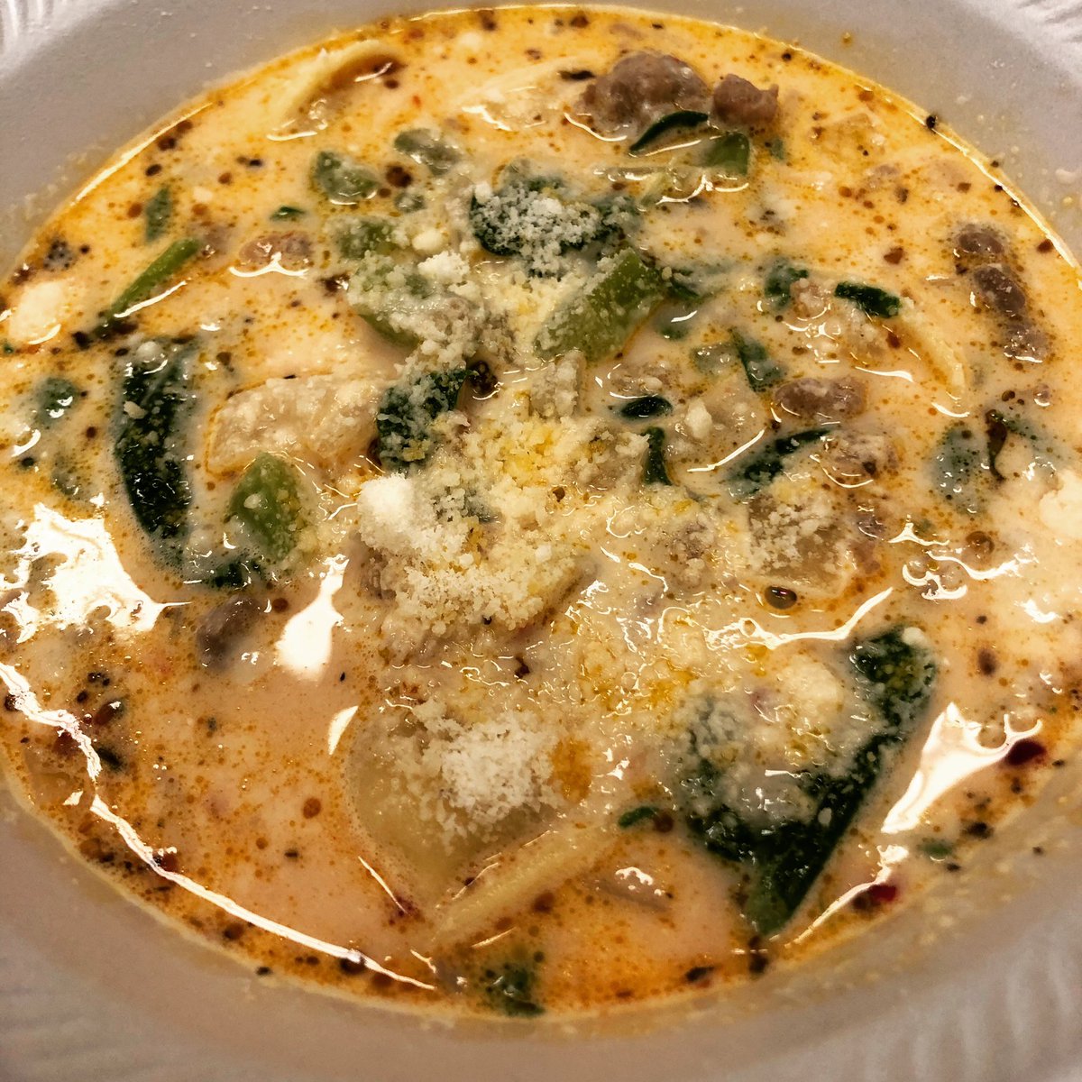 OSIsandwichshop's tweet photo. Italian Sausage &amp; Tortellini Soup! #oldschoolitalian #tortellinisoup #soupseason https://t.co/ULcQmDTr5h