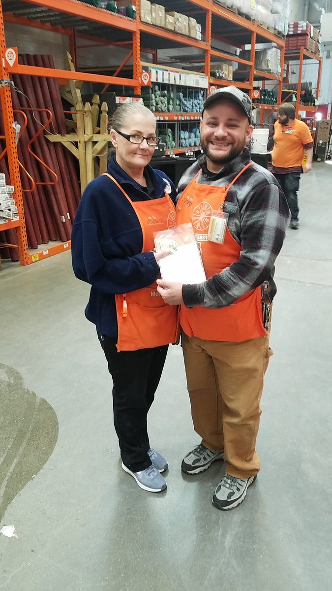 Whole store mentality. Hardware DH gave a much deserved Homer to our awesome associate Freddie for his outstanding work keeping the department fresh and full.