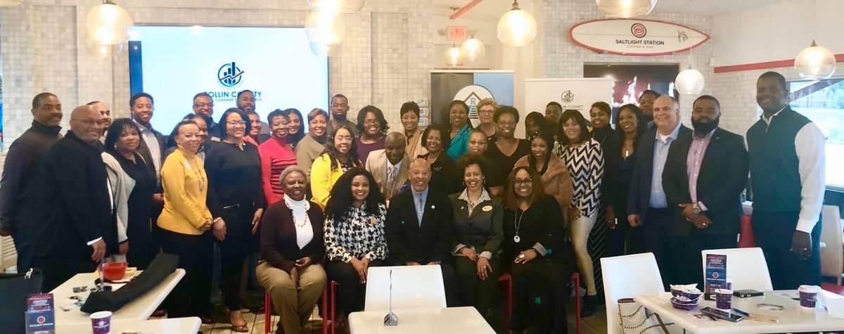 MobilityCU's tweet image. We enjoyed the presentation by Derrick Butts of Assist U2 Win at the Collin County Black Chamber of Commerce Business-Over-Breakfast event this morning. #CCBCC