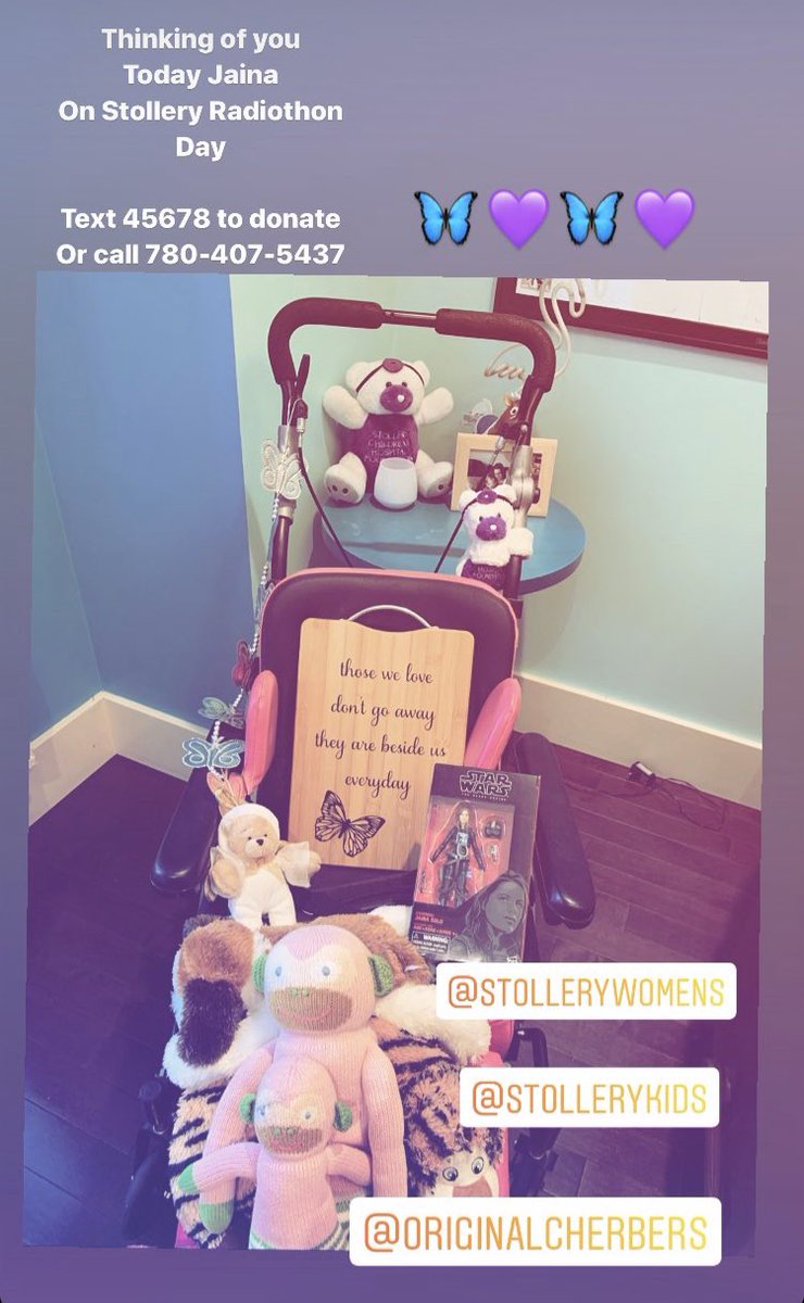 tinabee_77's tweet photo. Thinking of you today Jaina on @StolleryKids Radiothon day ~ text 45678 to donate or call 780-407-5437 now #forjaina #yeg #yegkids #stalbert #myangel @cherbers2 🦋💜🦋 https://t.co/LHSsR6spHs