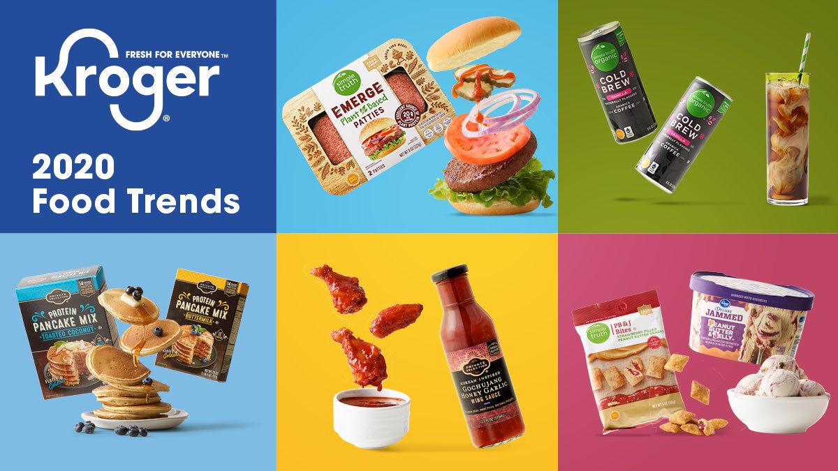 We’re predicting global tastes, nostalgic flavors and functional foods will influence the way we eat this year. Learn more in our 2020 Food Trends announcement: ir.kroger.com/File/Index?Key…