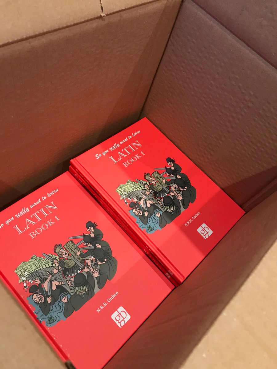 greshambooks's tweet photo. There's nothing more exciting than the delivery of new books. If you've thought about learning Latin now's the time. Our 'So your really want to learn Latin' course is just want you need. Book 1 available to buy now https://t.co/heSP1e2JGH https://t.co/hE2Js5u3Ds