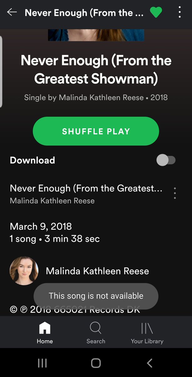 GQwolfcub's tweet photo. @missmalindakat hi Malinda! I'm trying to play never enough on spotify but the song is not available. Is this something I'd need to talk to spotify about? Because I absolutely love your cover for it! https://t.co/7f1yWYg7xT