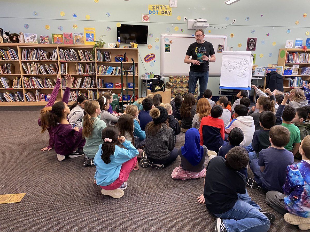 Students enjoyed meeting <a href="/ThomasHTaylor/">Thomas Taylor</a> at #Memoriallearningcommons to hear more about his series #Malamander. Thanks for a wonderful and exciting visit!!! #BPSChat @BNBurlingtonMA