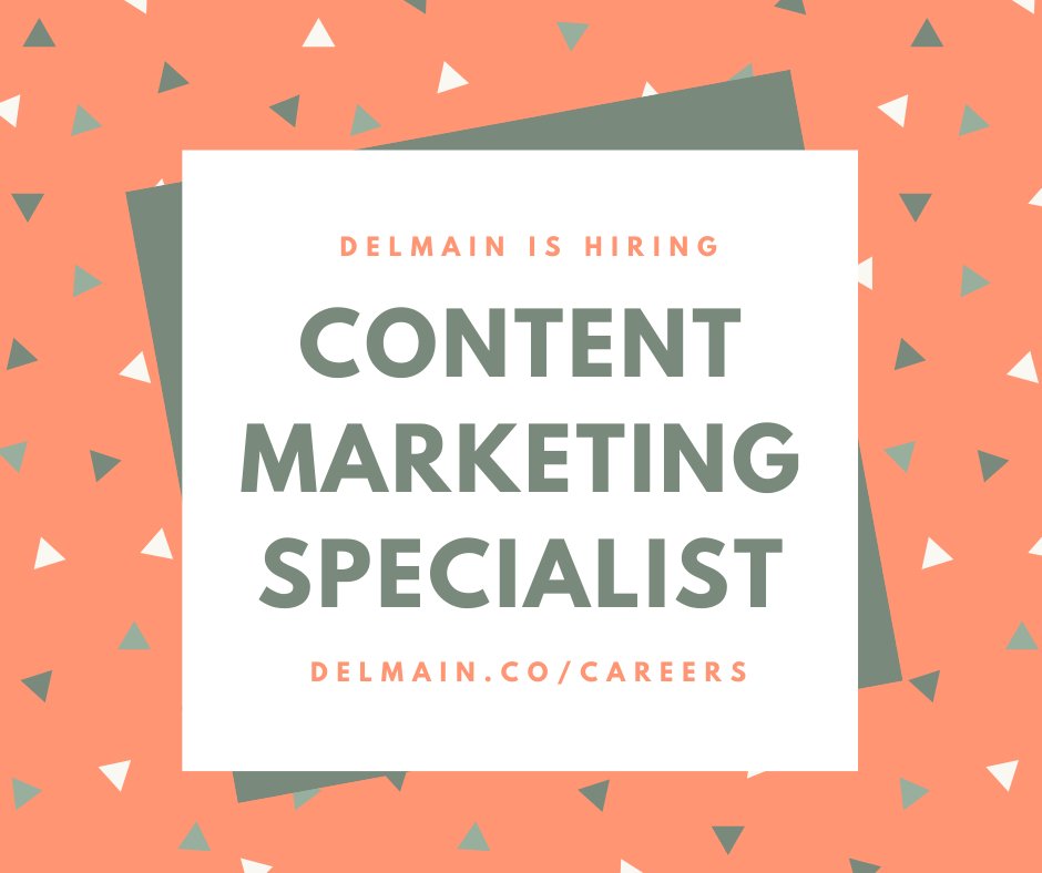 Come work with us! 
delmain.co/careers/conten…