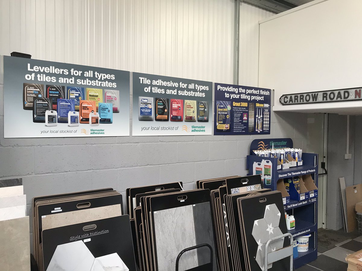 Tilemastersimon's tweet photo. MAM tiling  Littleport Cambridgeshire stock the full Tilemaster adhesives range. Great showroom and fixing service available 👍🏻 https://t.co/UoiBTtgfgX