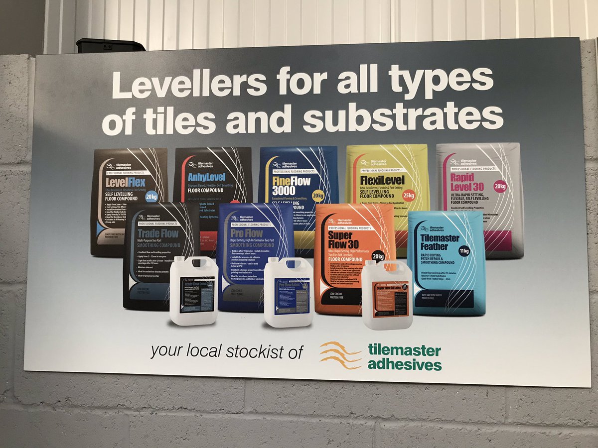 Tilemastersimon's tweet photo. MAM tiling  Littleport Cambridgeshire stock the full Tilemaster adhesives range. Great showroom and fixing service available 👍🏻 https://t.co/UoiBTtgfgX