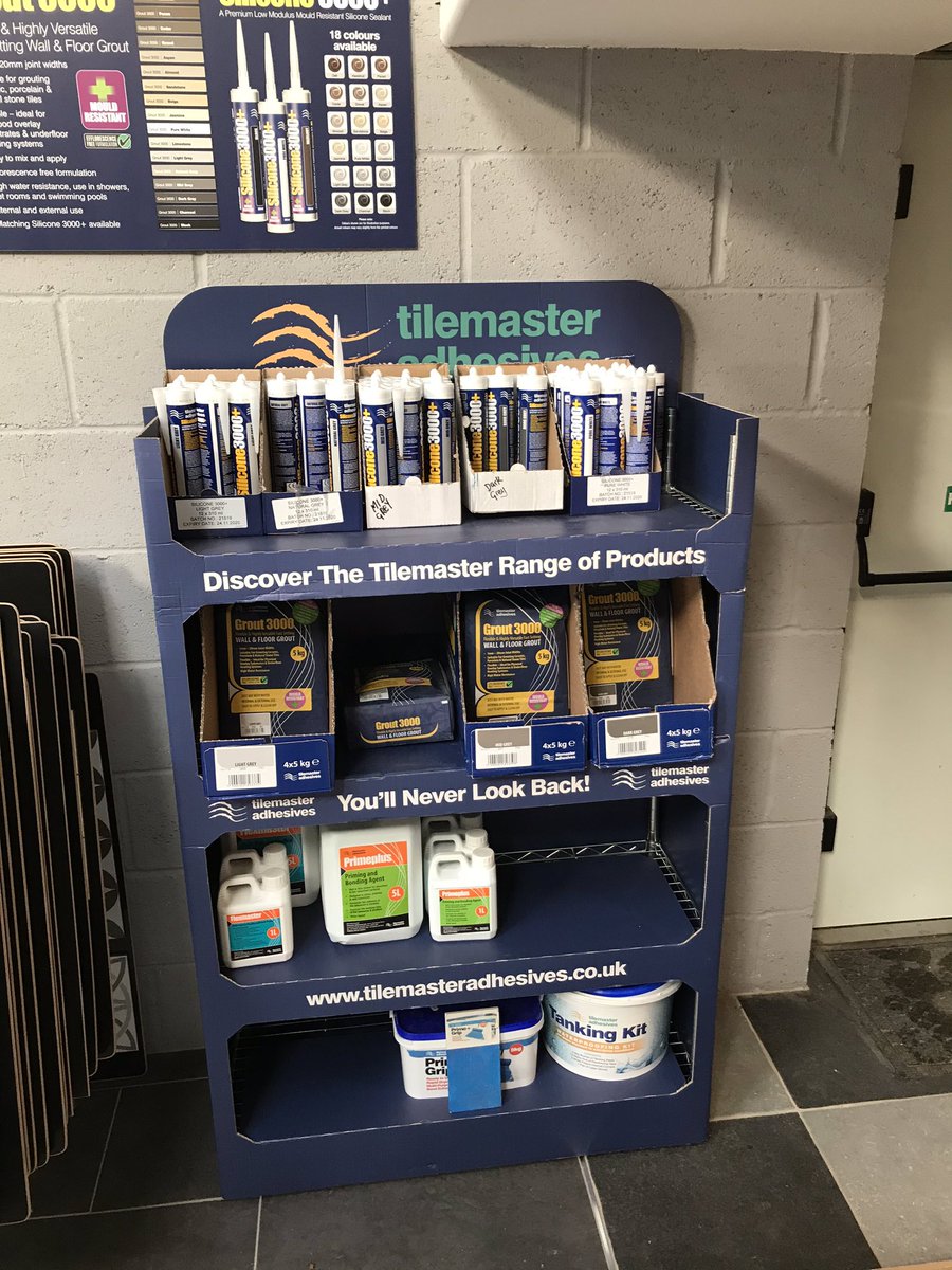 MAM tiling  Littleport Cambridgeshire stock the full Tilemaster adhesives range. Great showroom and fixing service available 👍🏻
