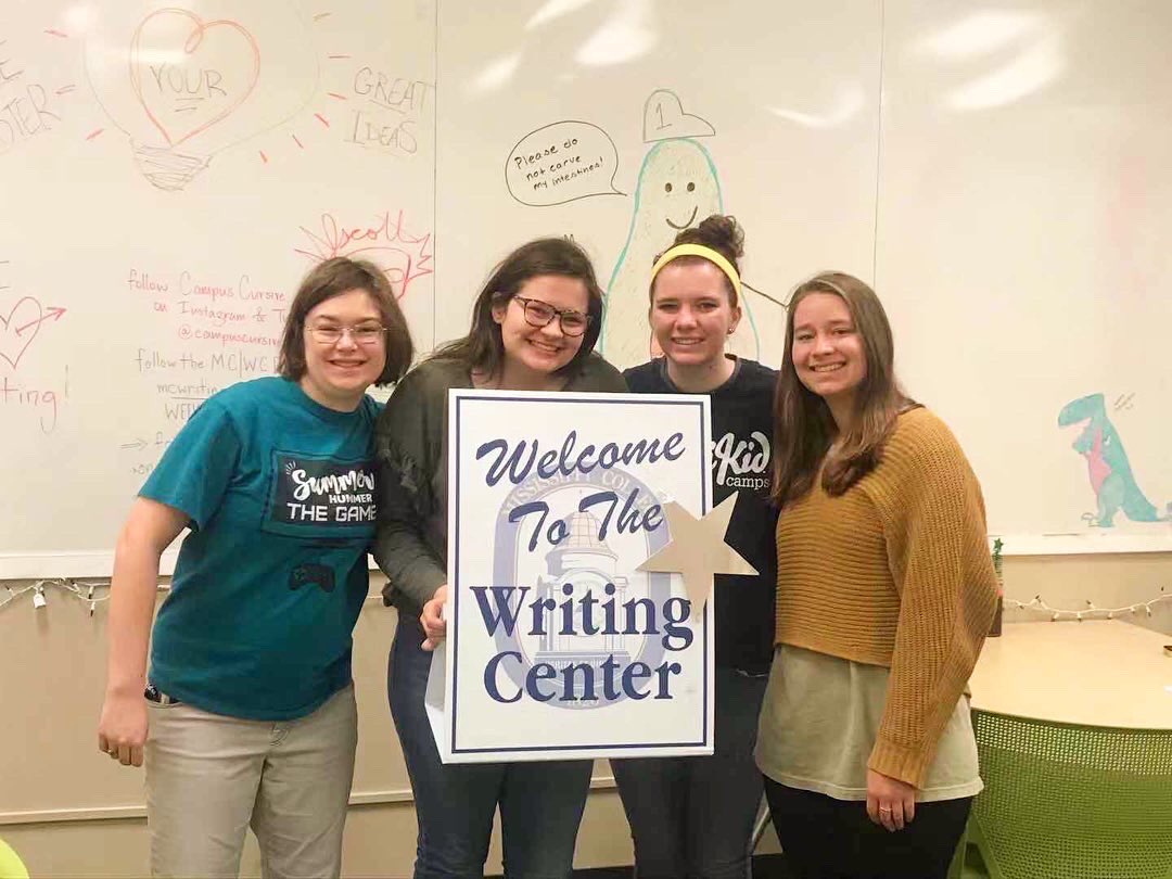 MC_WCenter's tweet photo. We’re Open! Come visit us today at the Writing Center, and celebrate the start of a new semester. https://t.co/6WTHNtfvb6