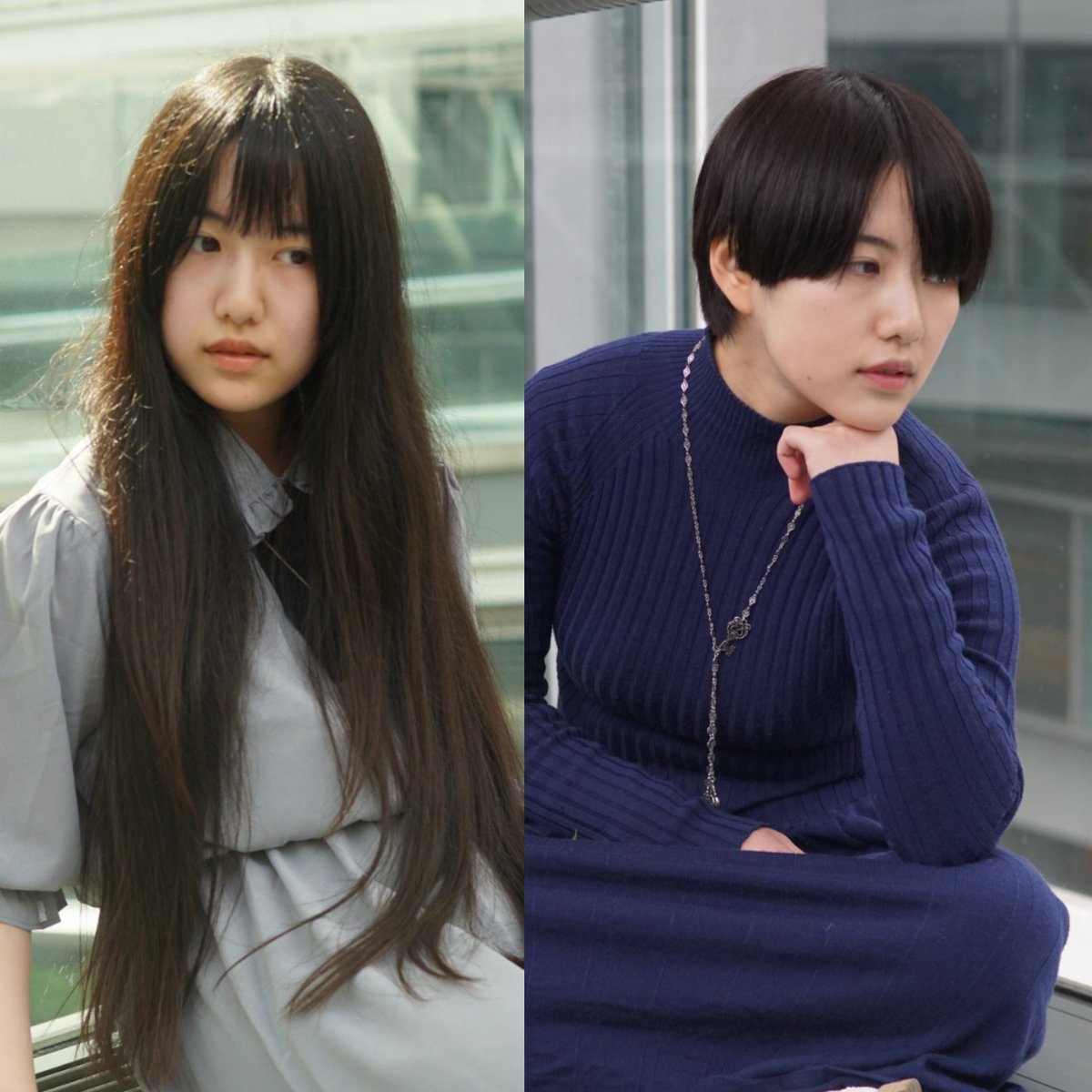 特急くろしお Twitterren バッサリショートに モデル Manasu15 さん ポートレート ポートレートしま専科 ビフォーアフター ポートレート撮影 ロングヘア 長い髪 スーパーロングヘア 超ロングヘア 東京国際フォーラム 千代田区 東京都 被写体募集 ヘアド