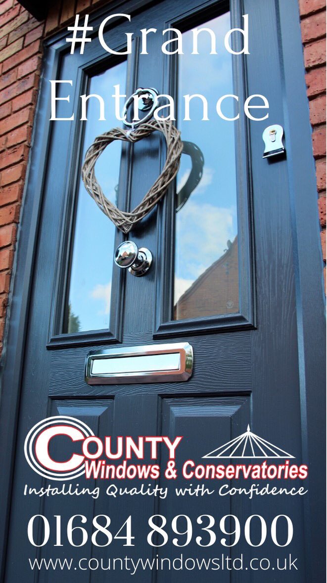 CountyWindow's tweet image. We can create your very own #Grandentrance with our extensive range of @SolidorLtd composite doors 🚪  #Compositedoor #Safeandsecure #Ultionlock #Curbappeal #Countycan