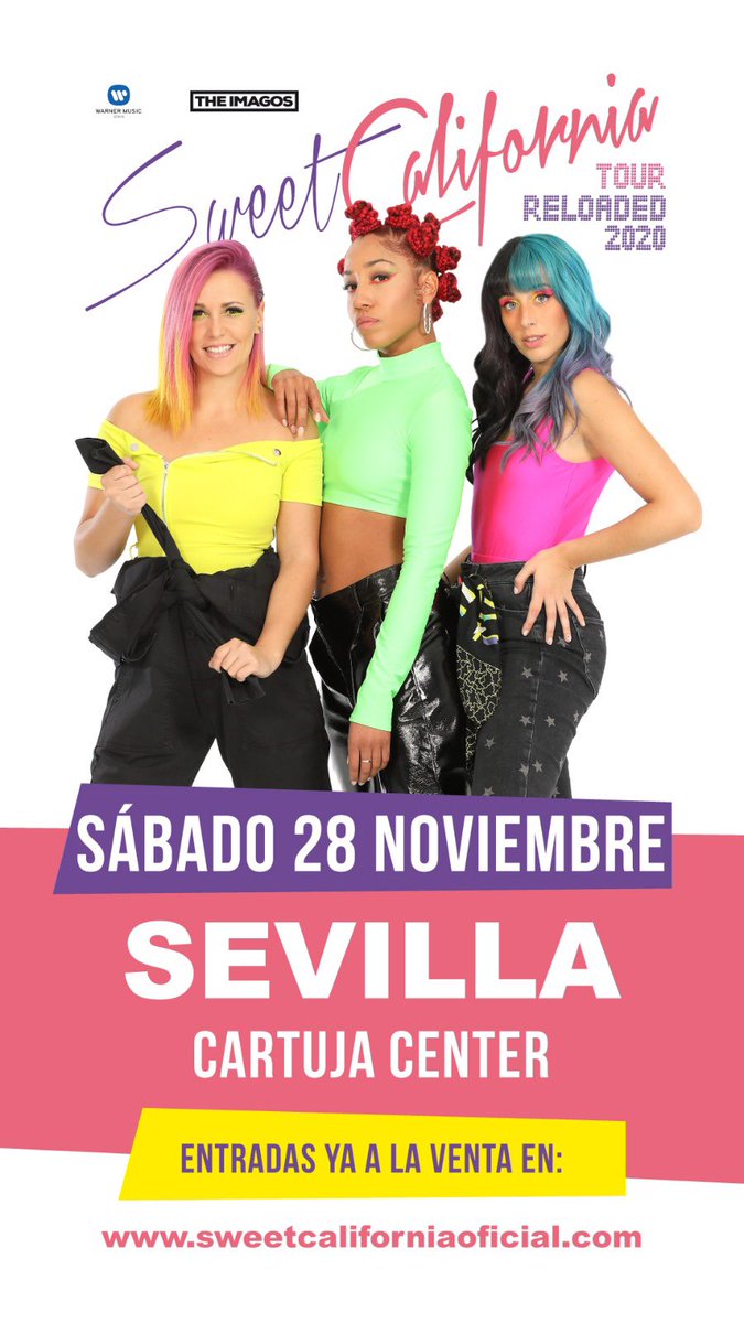 swtcconciertos's tweet photo. YA a la VENTA las entradas para el concierto en SEVILLA 28 NOVIEMBRE
#TourReloaded2020
https://t.co/8xQbRuGosP https://t.co/bYCRgQZz1l
@SweetCalifornia https://t.co/iTNEUofmvr