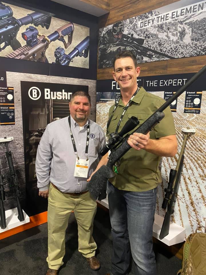 Live at Show Shot 2020 and a awesome time hanging out with the guys at Bushnell and Vista outdoors! The Bushnell Nitro 1800 range finder is crazy awesome, make this your next, first and last range finder! 
<a href="/bushnelloptics/">Get Outdoors</a> 1/3