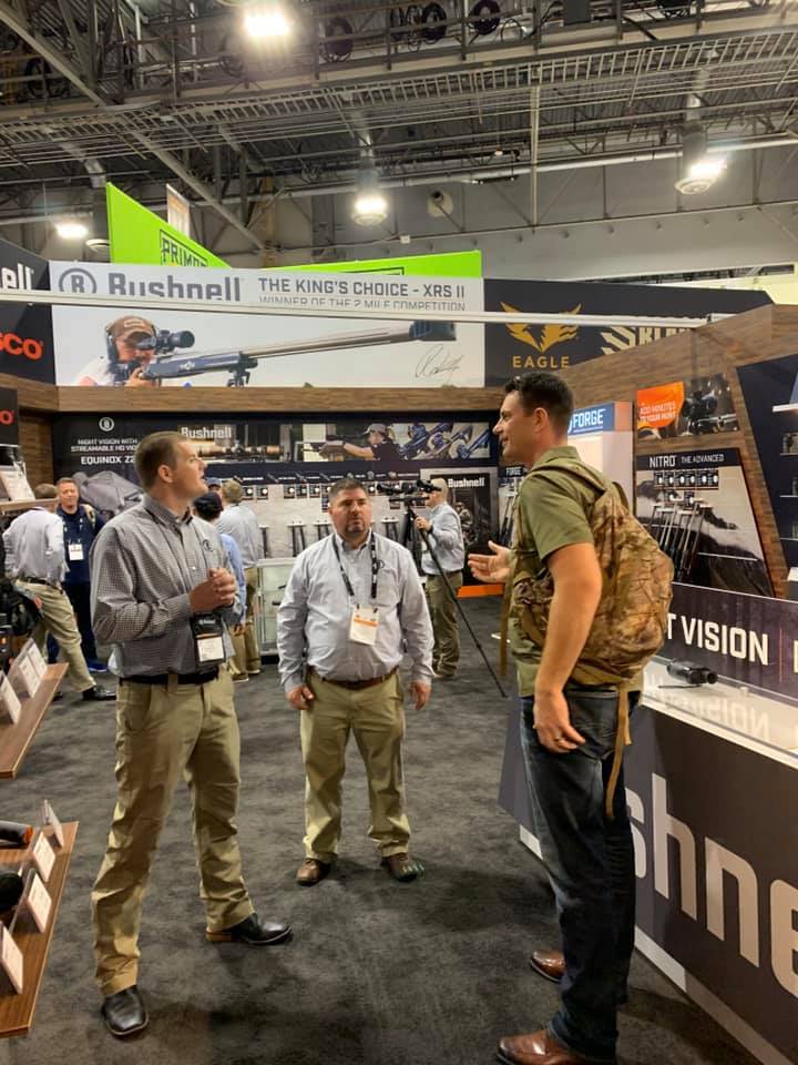 I soaked up the opportunity to talk with the guys who designed the Engage, Prime, Nitro and Forge optics! From design, to our rifles and getting the job done! Very cool! 2/3
<a href="/bushnelloptics/">Get Outdoors</a> 
#shotshow2020