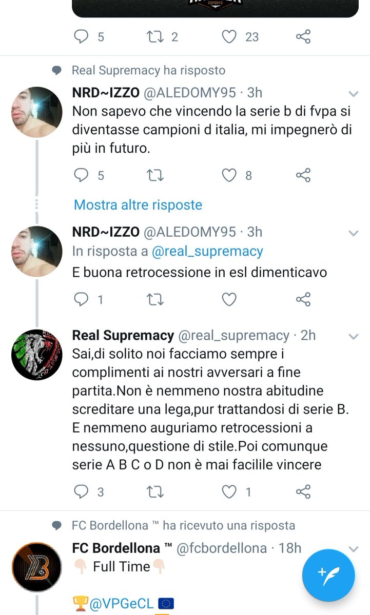 La Voce Del Pro Club (@voce_pro) on Twitter photo Vi stupite dei tavolini.Qui abbiamo il tipico idiota che spara merda su tutto e tutti.Lo aveva fatto in passato con <a href="/VPLItaly/">VPL Italy 🇮🇹</a>,ora è la volta di <a href="/FVPA_net/">FVPA.net 🇮🇹</a>
Su VPL però è stato premiato con la nazionale,forse lo vedremo presto anche in nazionale di FVPA.
COJONE TE E CHI TE FA GIOCA' Vi stupite dei tavolini.Qui abbiamo il tipico idiota che spara merda su tutto e tutti.Lo aveva fatto in passato con <a href="/VPLItaly/">VPL Italy 🇮🇹</a>,ora è la volta di <a href="/FVPA_net/">FVPA.net 🇮🇹</a>
Su VPL però è stato premiato con la nazionale,forse lo vedremo presto anche in nazionale di FVPA.
COJONE TE E CHI TE FA GIOCA'