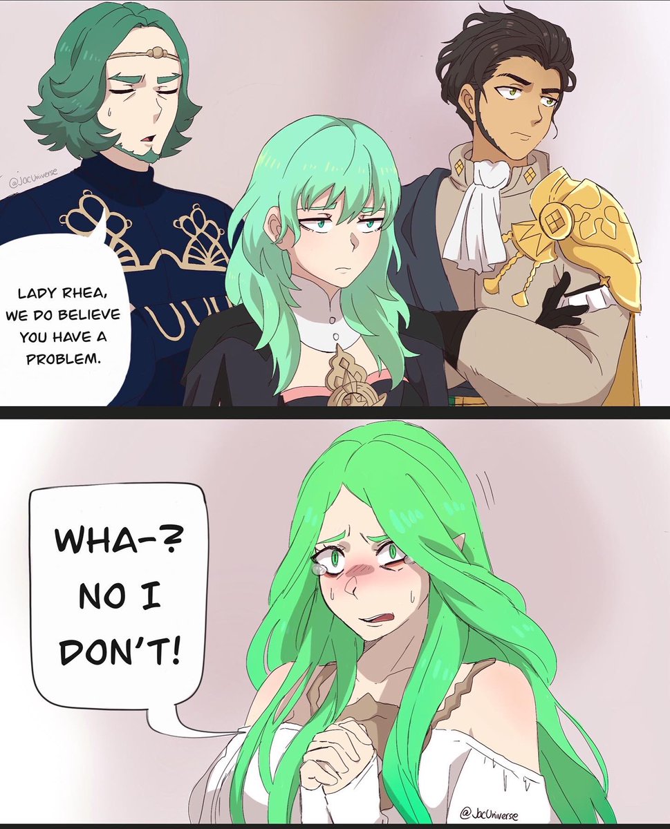 *Small FE3H Spoiler* 

A little funny scenario I thought of while I was playing Three Houses ⭐️ #FireEmblemThreeHouses #fancomic 