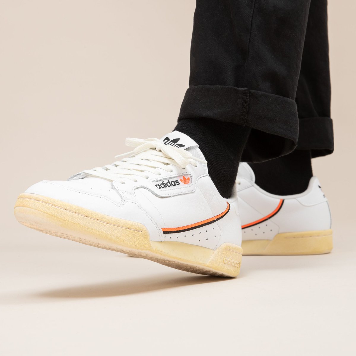 Adidas continental 80 solar orange Clearance
