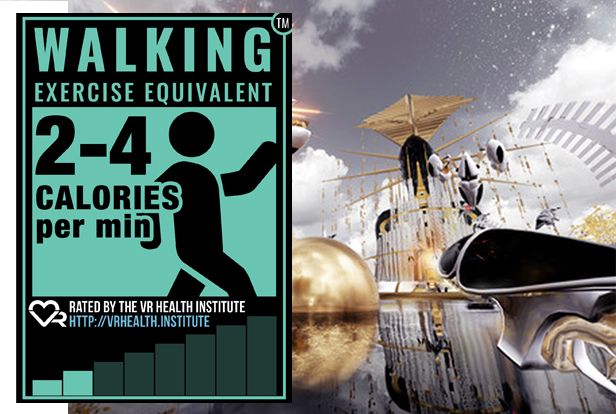 Want a fun way to exercise? By playing Monochrome Paris' Singularity 5, you’ll get the calorie equivalent of going for a walk. See how many calories you can burn and other details here: buff.ly/2sxo0mo

#virtualreality #vrhealthinstitute #vrhealth #fitness #vr