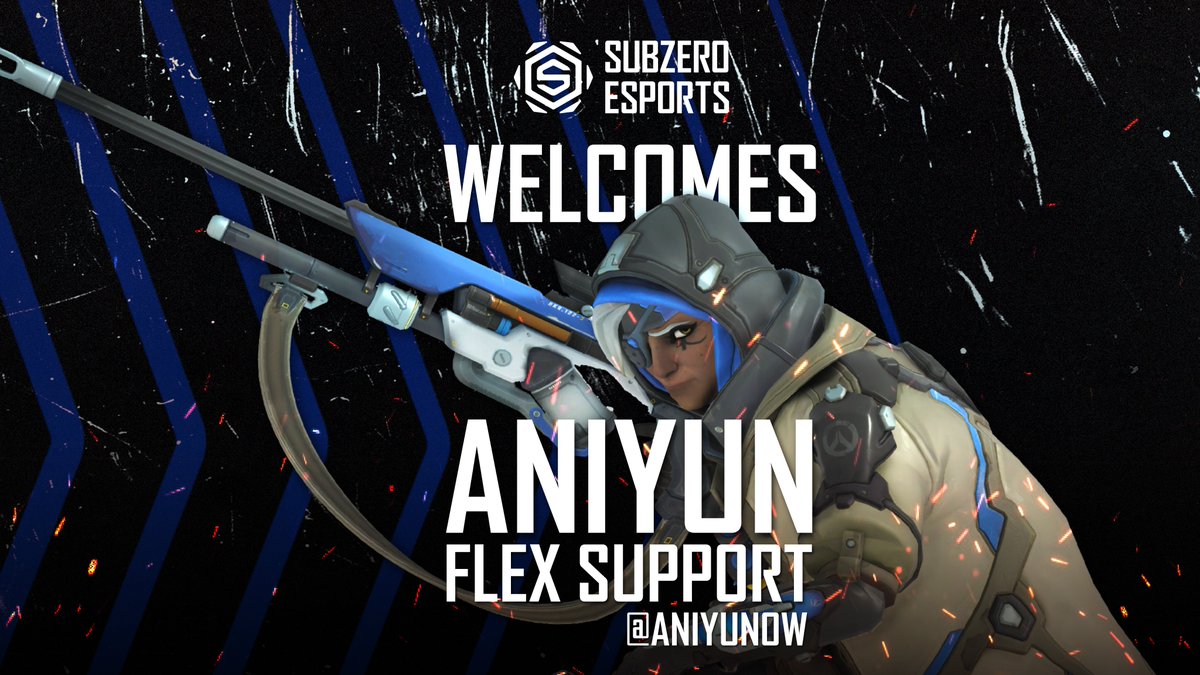 SubZeroEsport's tweet image. We're excited to announce our new Flex Support @AniyunOW to our Overwatch squad! 

#IceIsCold❄️
