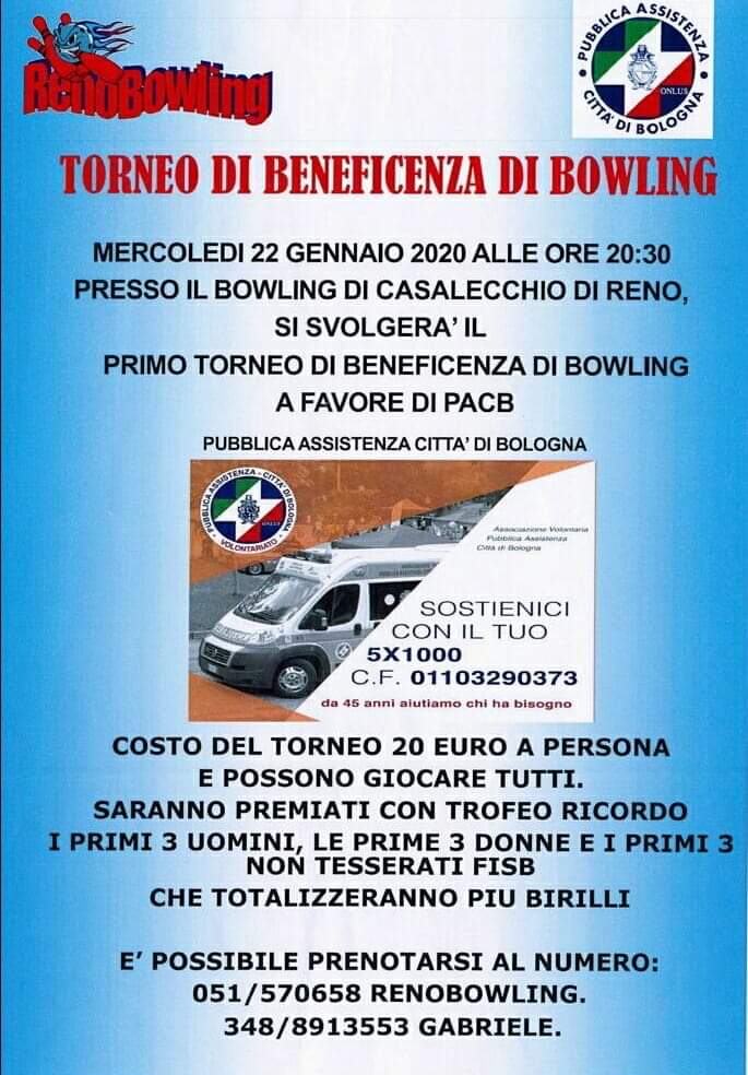 PacbOnlus's tweet photo. Domani sera ‼
Primo torneo BOWLING 🟢
Siete ancora in tempo per prenotarvi! Vi aspettiamo :)
#anpas #bowling #soccoritori https://t.co/Aox0mkzPG5