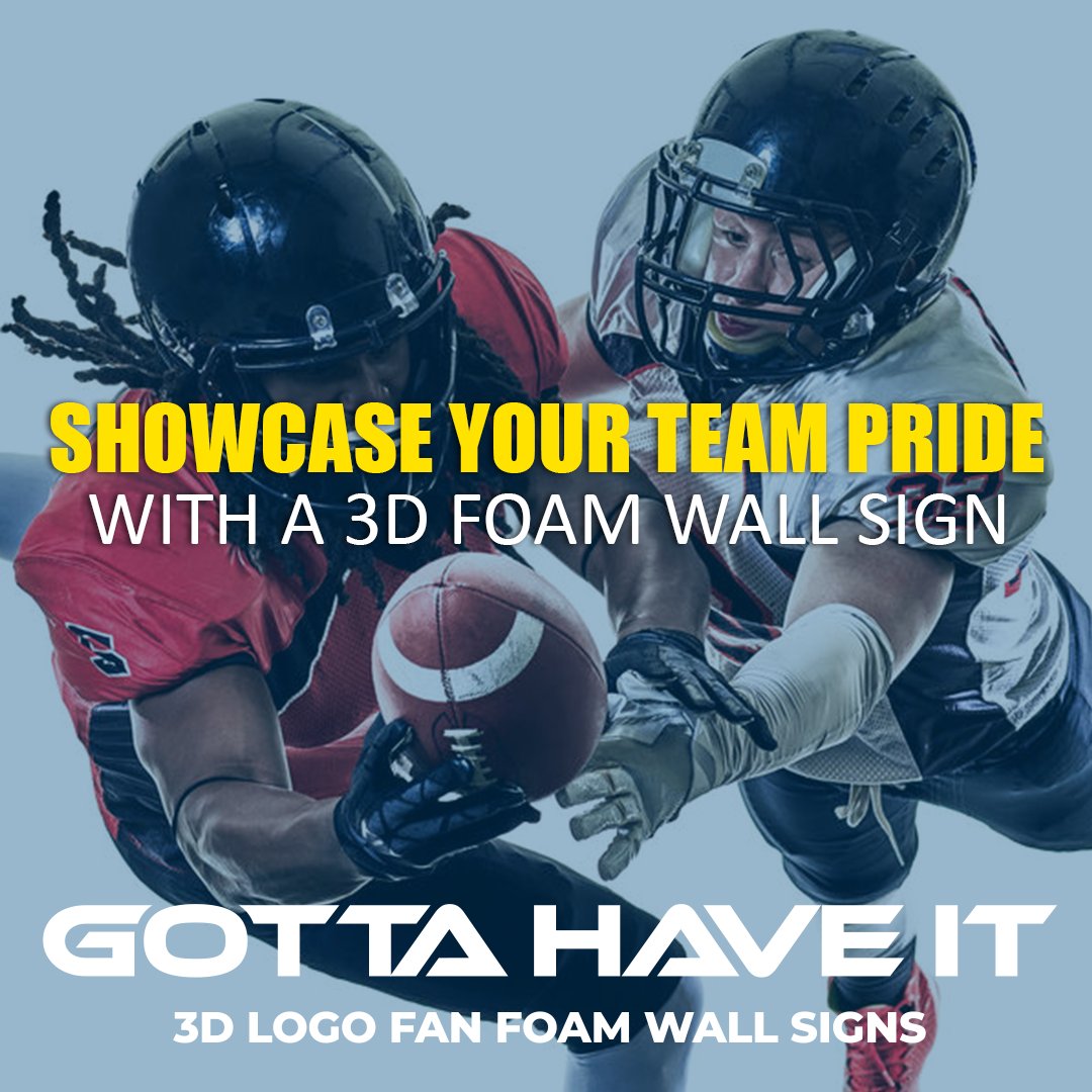 Showcase your team pride with a 3D foam wall sign from your favorite university or mascot. We specialize in officially-licensed NCAA Division 1, 1-A, D2, and D3 programs. Perfect for alumni, athletes, students, and super fans – they Gotta Have It!