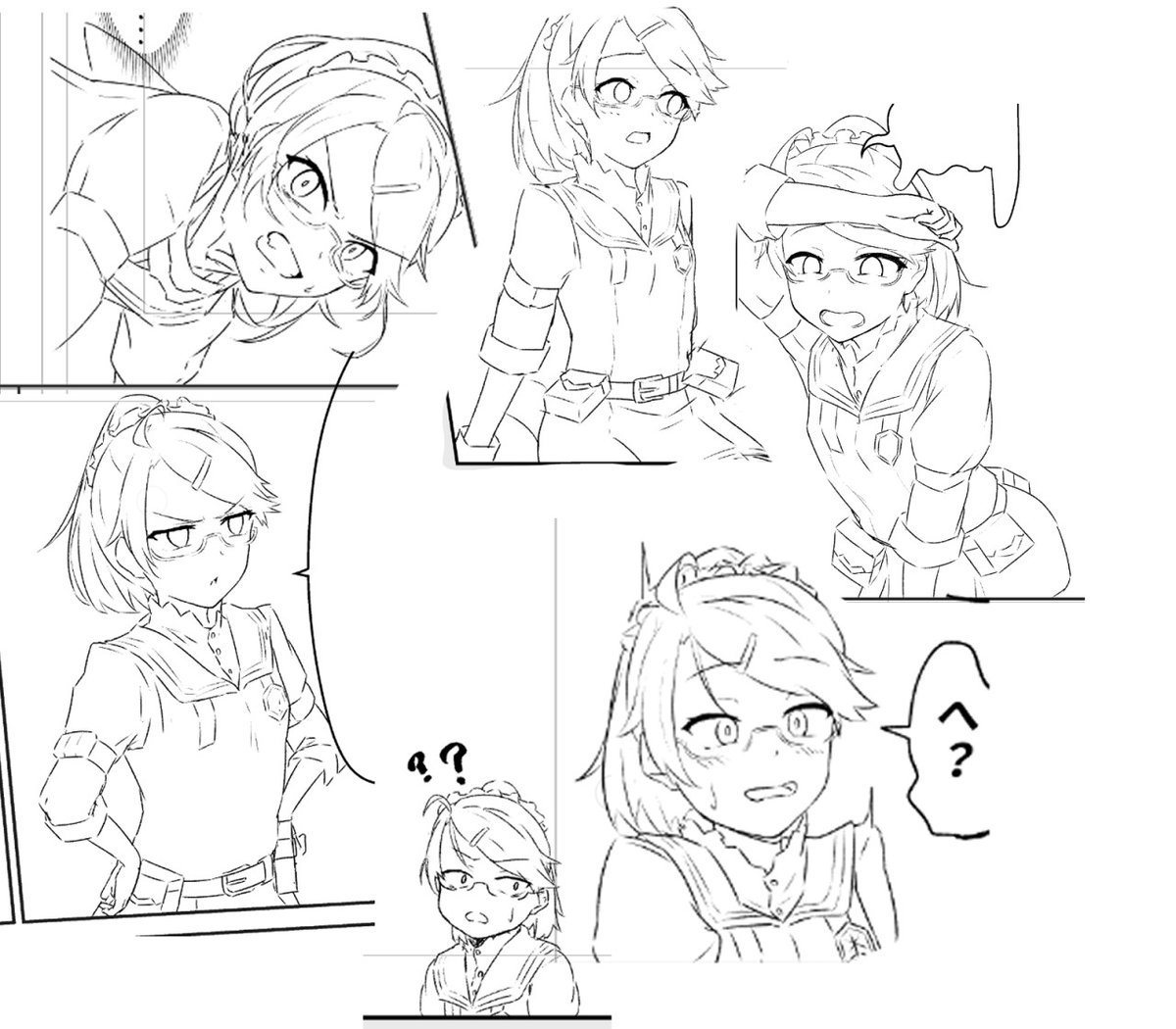 ちゃんと茉莉ちゃん描いてますよって話
線画が終わらない 