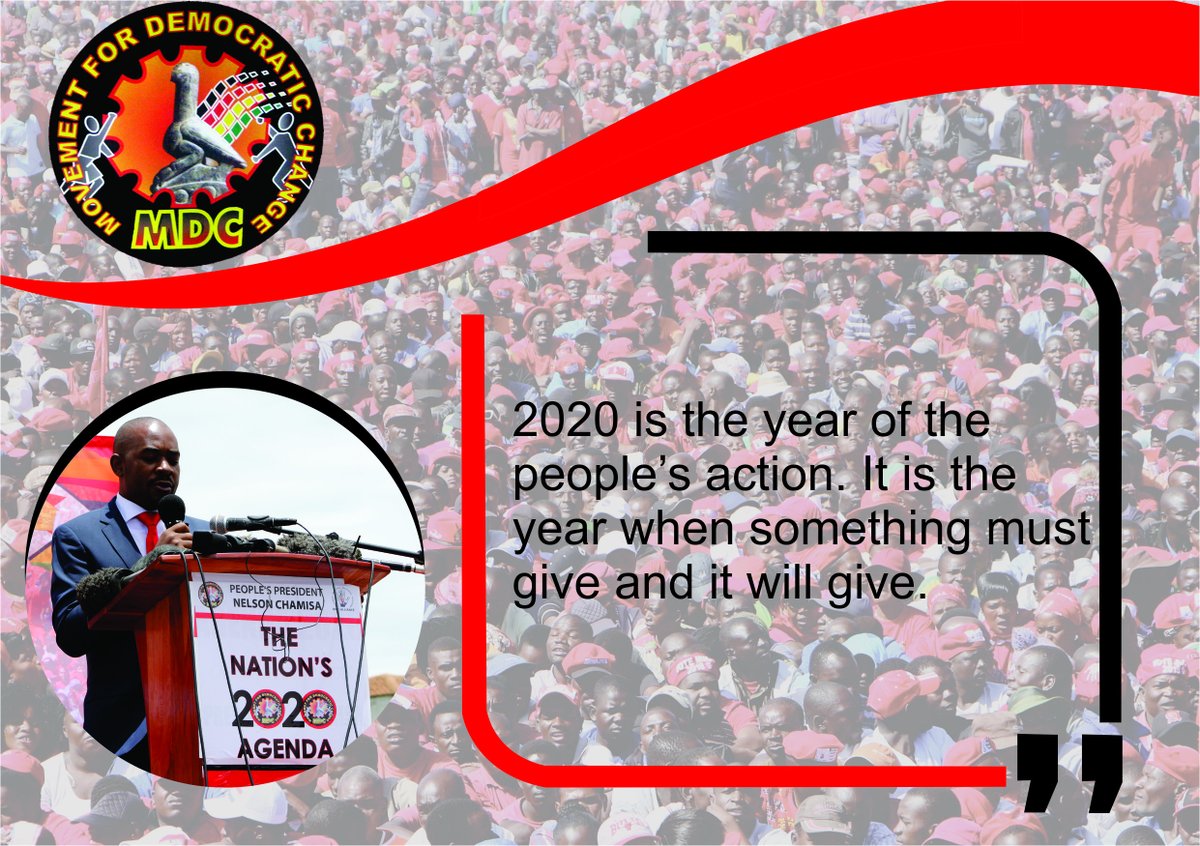 CCCZimbabwe's tweet photo. Nation’s #Agenda2020: #Zimbabwe’s Pathway to #hope
#peoplesgovernment
#MDCReload
#FreeZimbabweCampaign
@nelsonchamisa
@luke_tambo
@BitiTendai
@Welshman_Ncube
@molokele
@JMafume
@DavidColtart
@DrNkuSibanda https://t.co/bCYQQ2PePJ