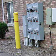 DMConcrete's tweet photo. Protect your buildings, gas tanks, electrical boxes, door and windows with some of these precast concrete bollards (guard posts). https://t.co/g7aucHB1eb