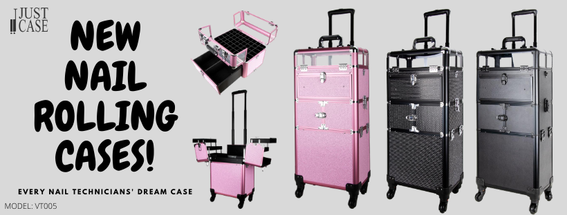 JustCaseUSA_'s tweet photo. Nail Technician's dream case is finally here! This model holds up to 54 liquid bottles, with extra storage on the bottom case. The 2-in1 case will make your job easier by storing all your nail tools #nailcase #newmodel #nailrollingcase #nailtechnician #JustCaseUSA #VerBeauty https://t.co/y5YNmG9W36
