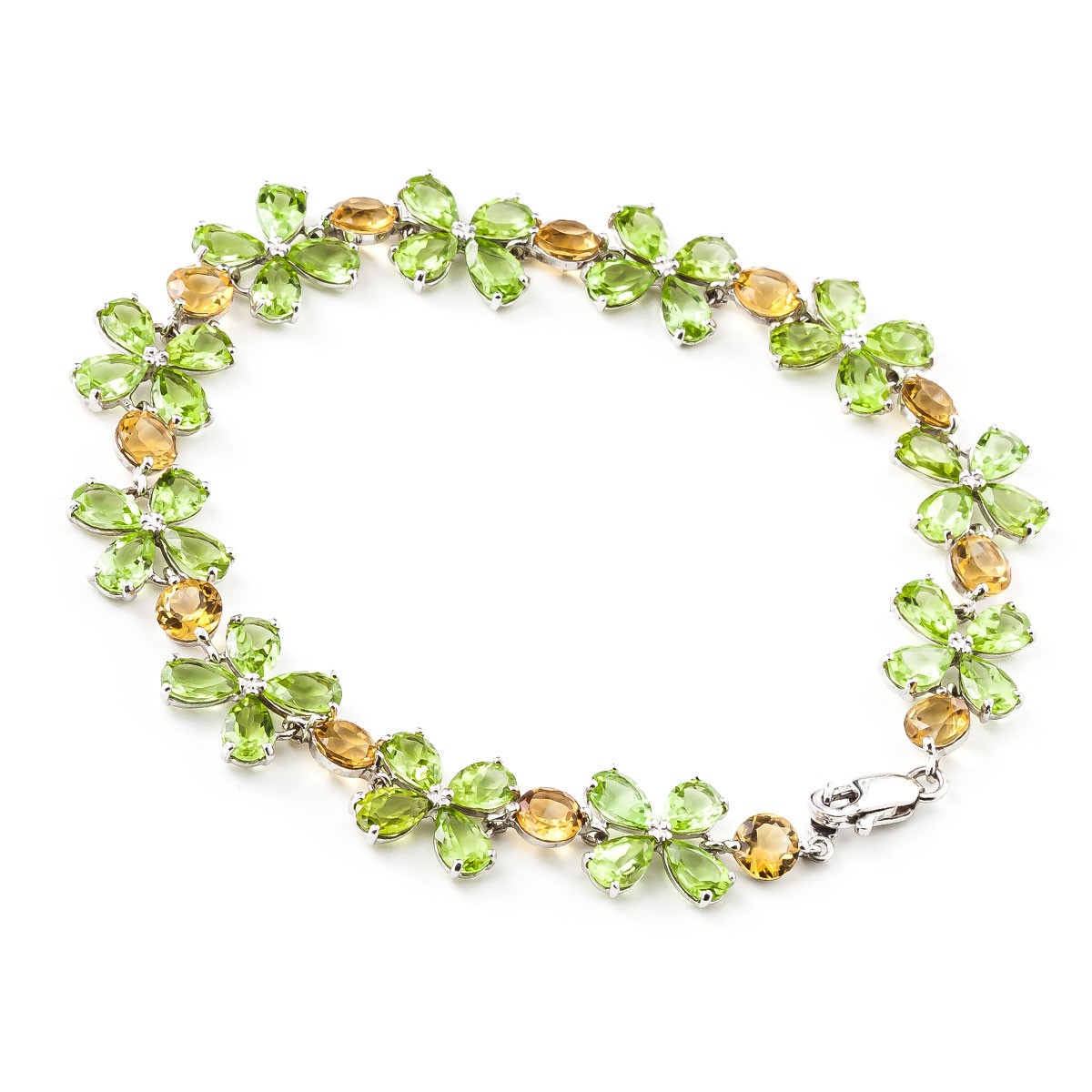 SFA_Gems's tweet photo. Peridot &amp; Citrine Blossom Bracelet in 14K White Gold
Peridot &amp; citrine bracelet handcrafted in solid 14K white gold. 51 gemstones, total 20.7 ct. Pear cut. Fastened by white gold lobster clasp. Fits wrist up to 8.5".
--> https://t.co/d8JzST8SKx
#jewelry #fashion https://t.co/Nht1QFyDs4