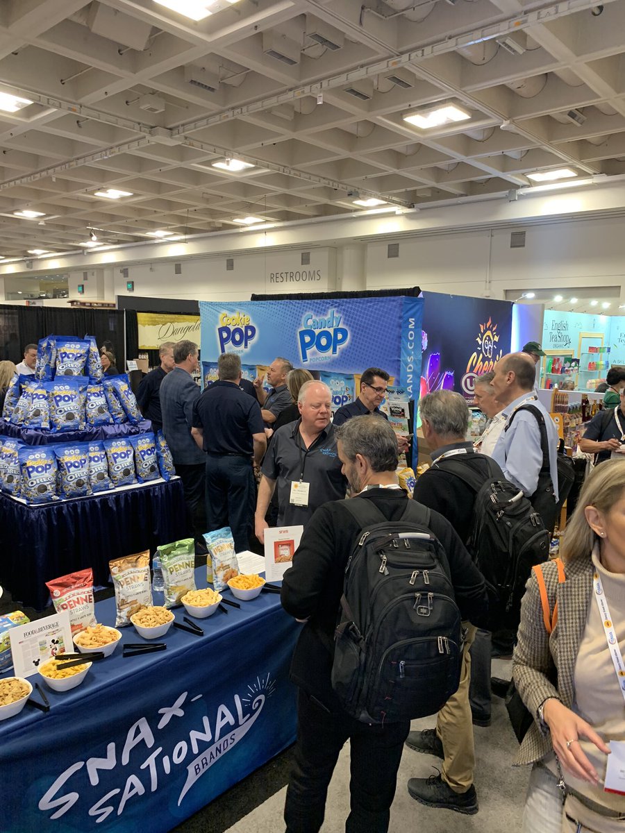 The Snaxsational Brands booth was rocking at the Fancy Food Show. @eatpastasnacks @eatsnackpop #wffs #FancyFoodShow