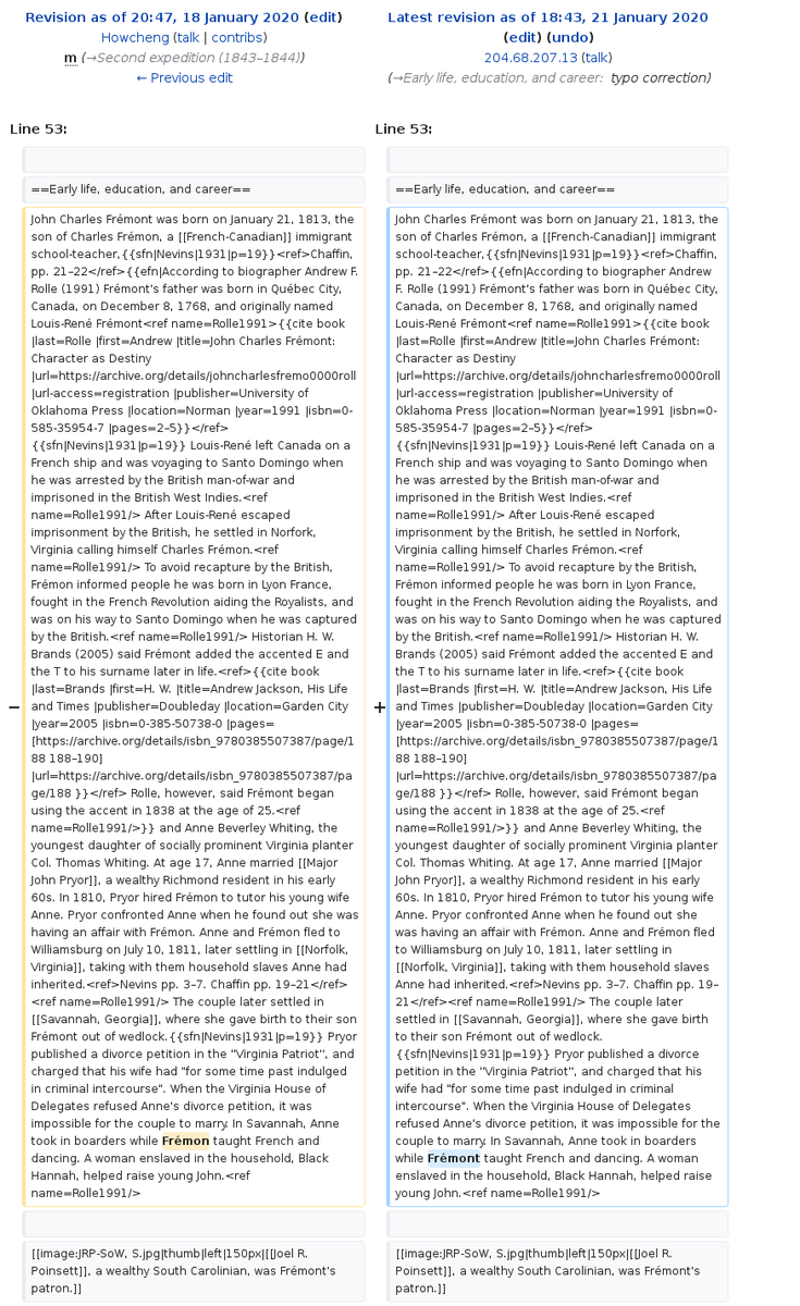John C. Frémont Wikipedia article edited anonymously from Executive Office of the President en.wikipedia.org/w/index.php?di…
