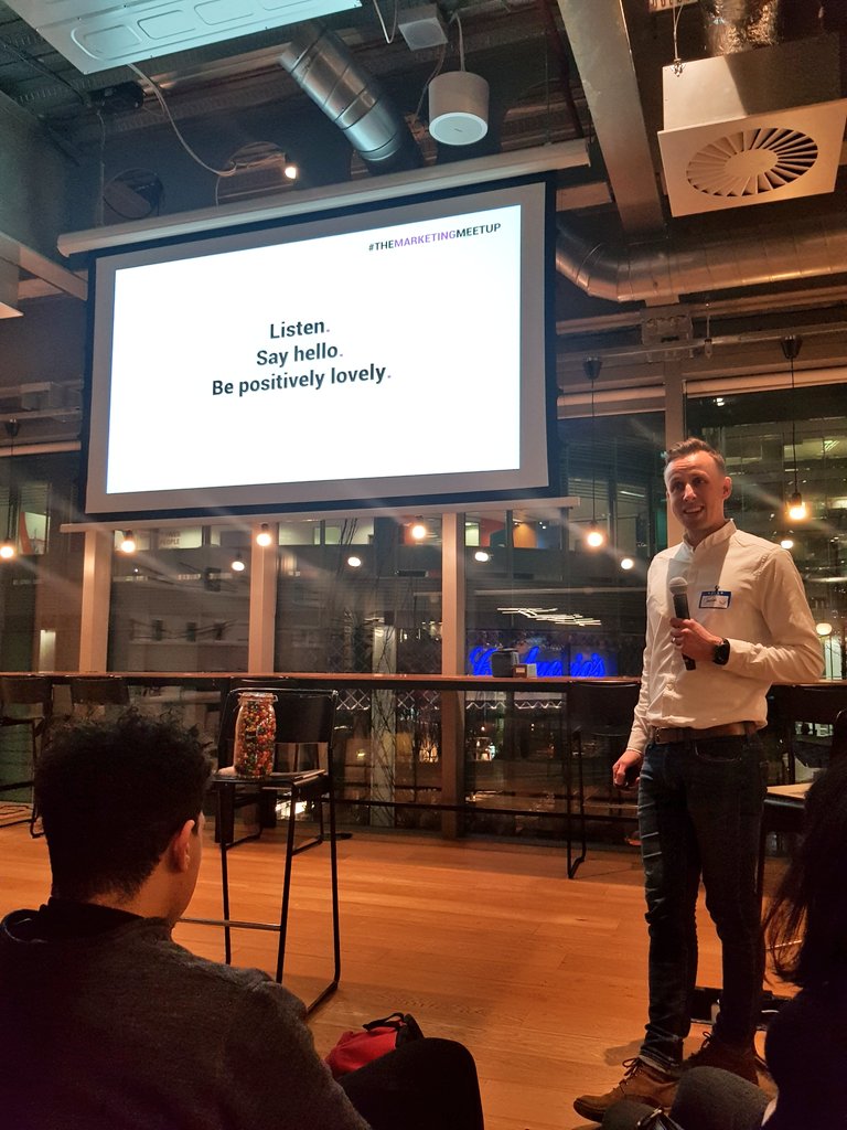 Excited to be back out and #networking @PositivelyTMM #themarketingmeetup