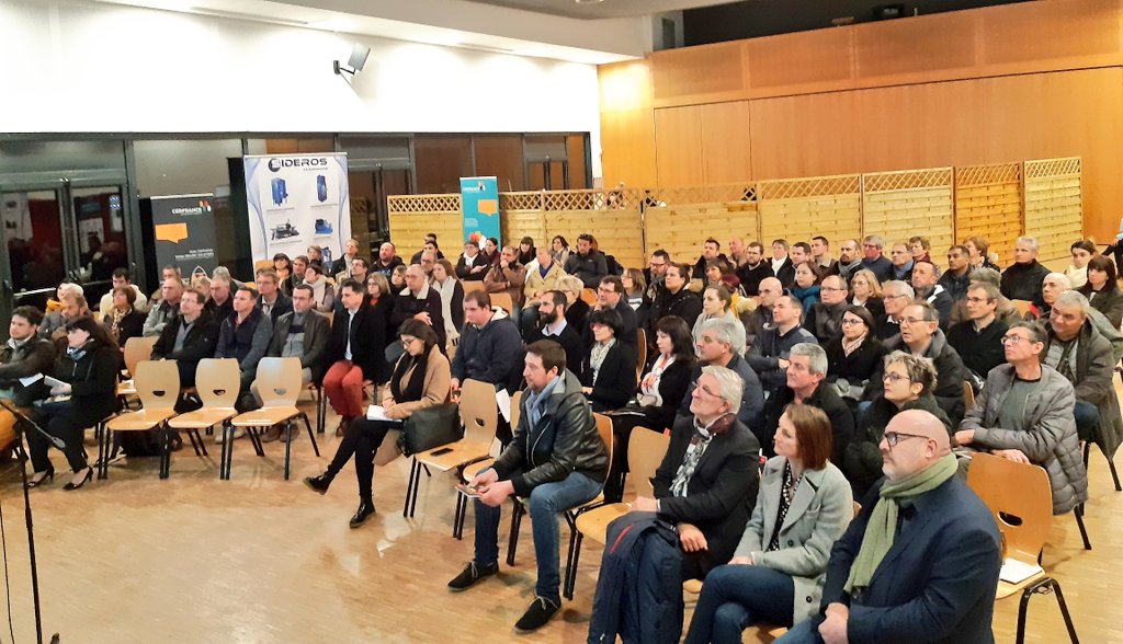 vincentbodin85's tweet photo. Belle affluence pour l'Assemblée d'agence de @Cerfrance85 de @VilledeChallans sur le thème #innovation au service de l'humain avec @msa_actu  @GobioRobot #lysitech https://t.co/gLD2CXSIwB