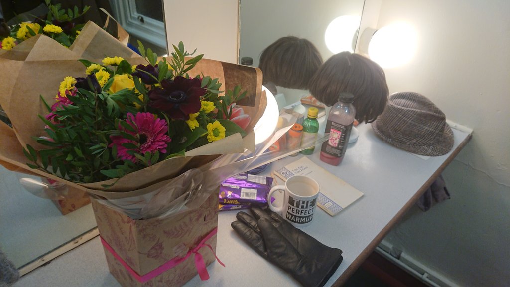 Thanks to my amazing wife @EmmaVickery for the beautiful flowers ahead of opening night - 1st of 4 plays...