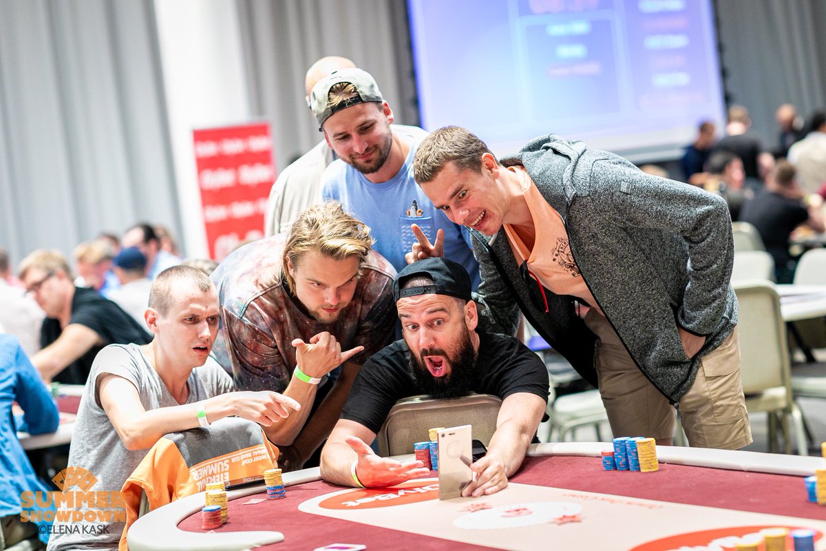 In the money! -selfie from Tallinn Summer Showdown, by Elena Kask/ one of the semifinalists of Global Poker Awards.   

I think this photo also captures what we all, behind the scenes, work hard to achieve: fun, exciting and of course professional live poker events.
#poker <a href="/gpi/">Global Poker Index</a>