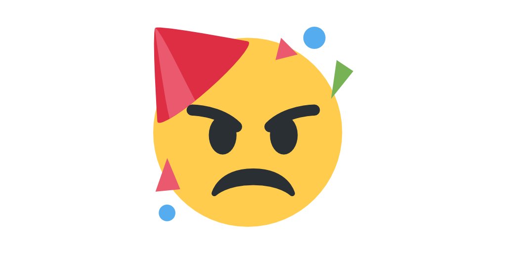EmojiMashupBot's tweet photo. 😡 extremely-angry + 🥳 partying = https://t.co/EvuCGqcAAG