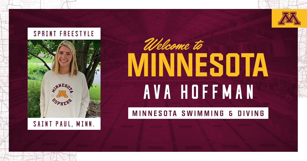 GopherSwimDive's tweet photo. Another week, another one signed to the incoming class of #Gophers! ποΈβοΈ
Ava Hoffman, welcome to the Maroon & Gold!
#TheGreatNorth #NSD19 γ½οΈ https://t.co/VZtDdR6i09