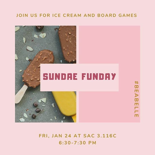 TexasBelles's tweet photo. After our two info sessions this week, our first recruitment social is our Sundae Funday this Friday at the SAC! We hope to see you there! 💕 https://t.co/4Zgs507tYU https://t.co/QLaf07mrw2