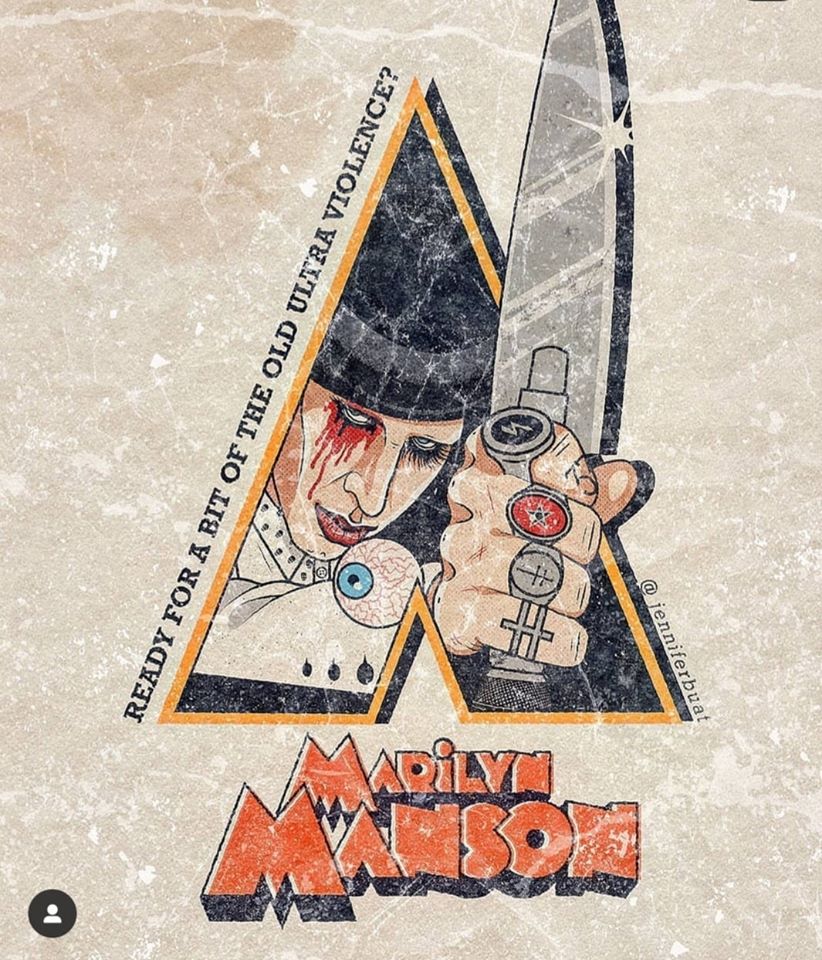 phoenix_khaldi's tweet photo. Clockwork orange ( marilyn Manson ) https://t.co/5hGoN58njS