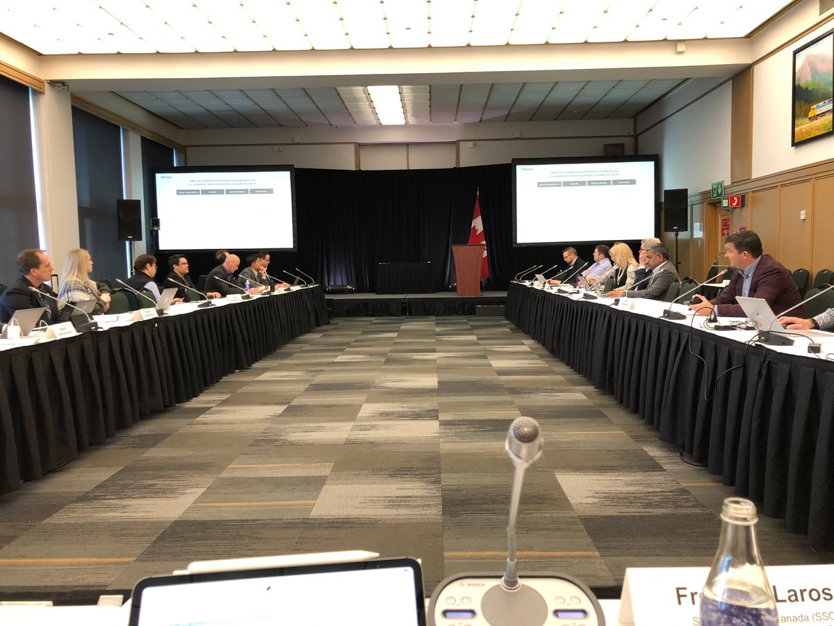 gagnonluc's tweet photo. Yesterday I had the pleasure of sitting down with industry experts and #GC collaborators discussing Artificial Intelligence and Infrastructure Operations. It’s always a delight to co-chair the Architecture Framework Advisory Committee with TBS. #GCdigital #SSCtechSPC #AI https://t.co/ARJTVQQWEo