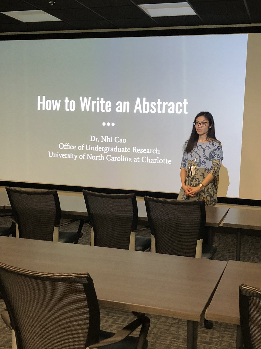 Dr. Cao is kicking off The Ofice of Undergraduate Research first professional development workshop series for Spring 2020 <a href="/49erOur/">The Office of Undergraduate Research</a> @atkinslibrary @UNCC_Academics
