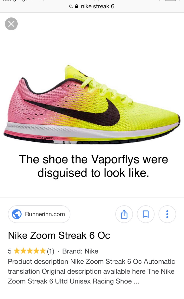 nike zoom streak 6 oc