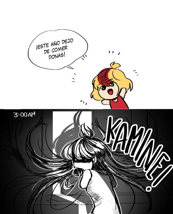 Una pequeña tira de kamine
esto empezó como "i can be your angel or your devil" depende de la hora en la que la veas 