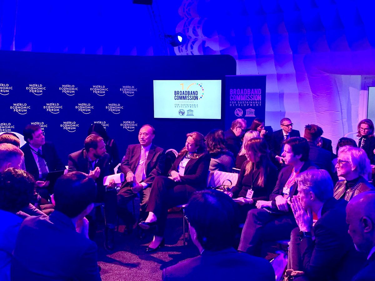 ITU secretary-general leads a breakout session during the Broadband Commission at the World Economic Forum