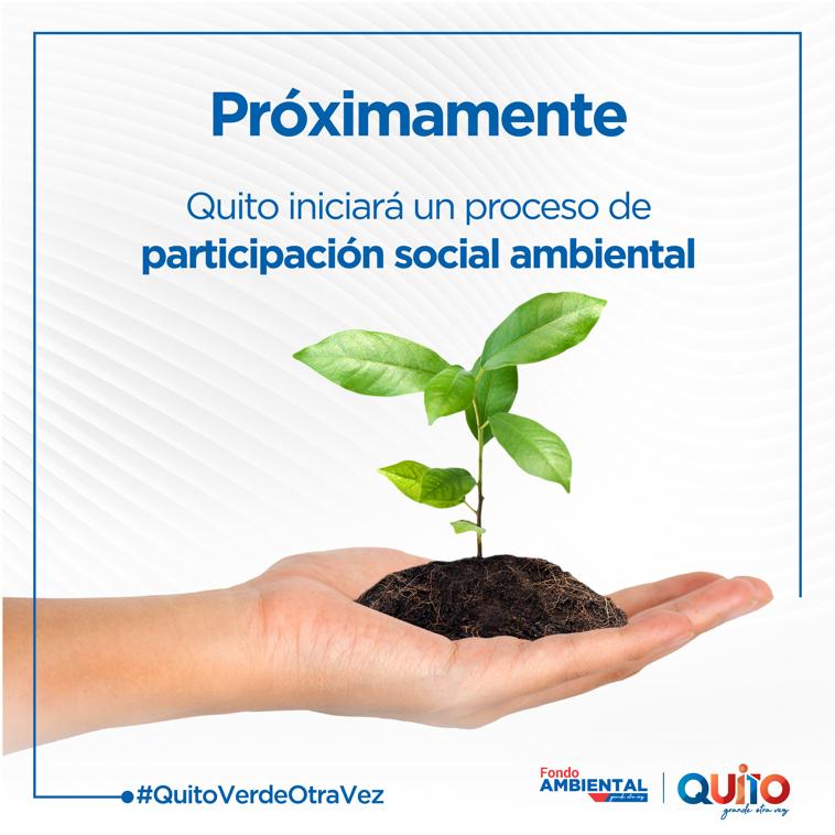 El Fondo Ambiental de Quito te invita a ser parte del proceso de participación social ambiental. Síguenos en redes sociales y conoce más de nuestro trabajo y todo lo que necesitas saber sobre la IX Convocatoria de Fondos Concursables. #QuitoVerdeOtraVez