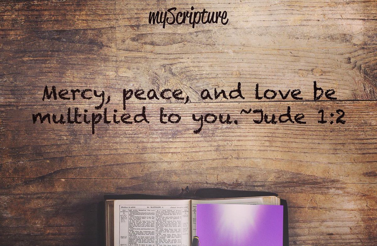 HunterTechEnt's tweet photo. Jude 1:2
#myScripture #biblejournaling #biblestudytools #biblestudynotes #bible https://t.co/lyT8LgQsJv
