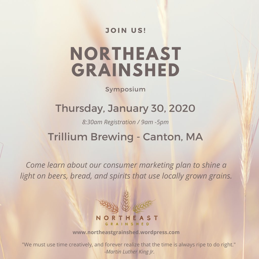 We will be on site and providing coffee for The Northeast Grainshed Symposium <a href="/trilliumbrewing/">Trillium Brewing</a> in Canton, MA on January 30th. Learn more about this important and unique event- northeastgrainshed.com/about/