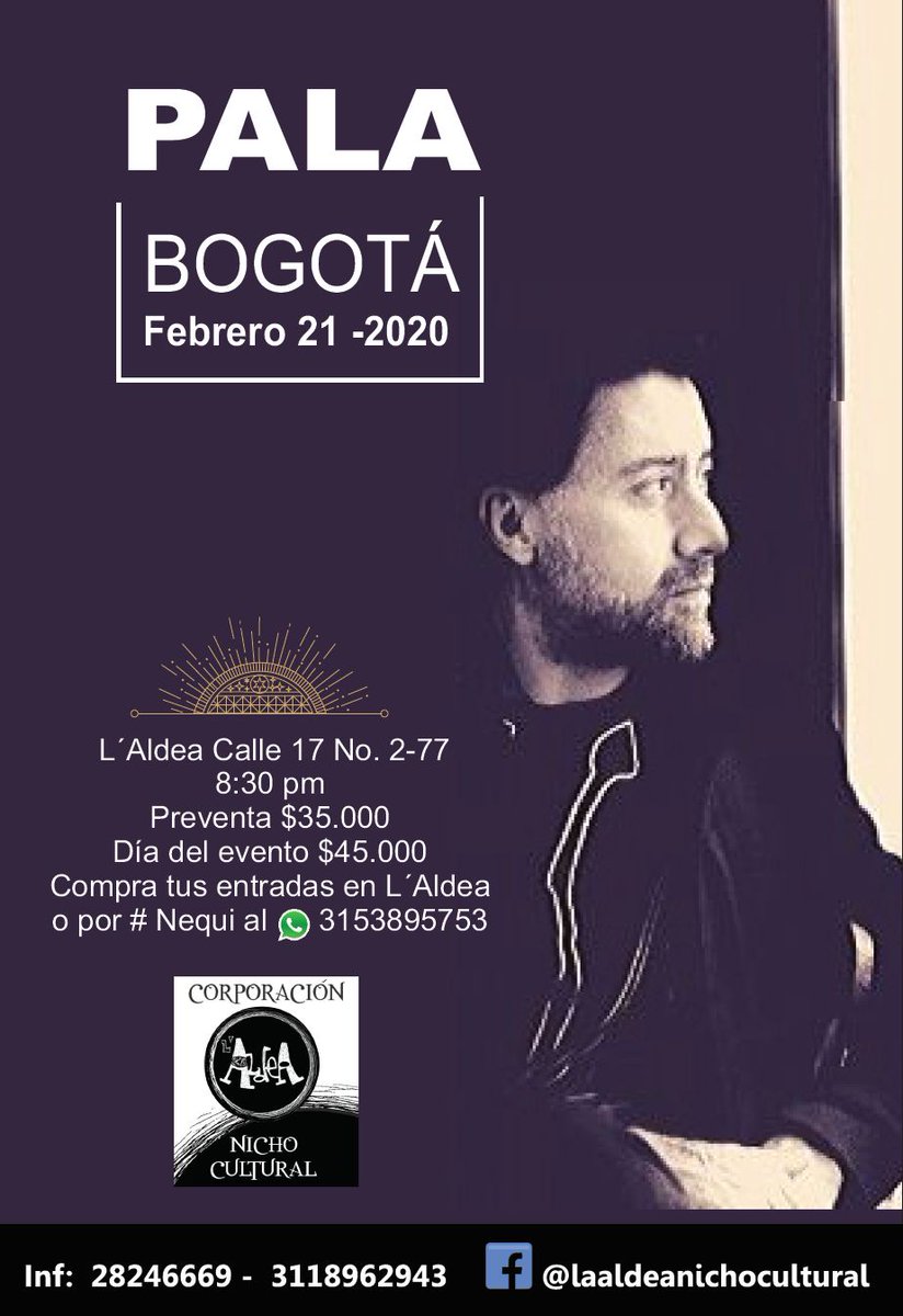 laaldeaarde's tweet photo. Nuestros tres próximos conciertos son de altura!!!! La Otra, Pala (Carlos Palacio) y Kike Tormenta. Pronto más novedades!!! https://t.co/SCpK2l4Qf2